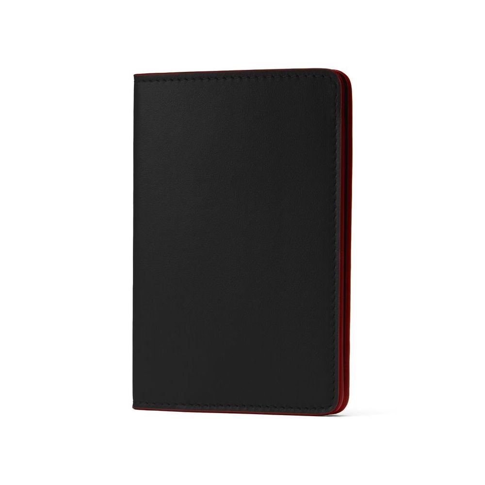 Leather Passport holder black