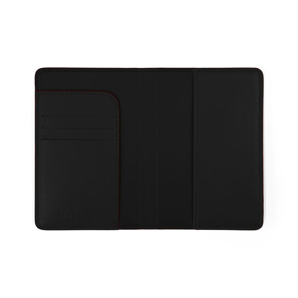 Leather Passport cover black