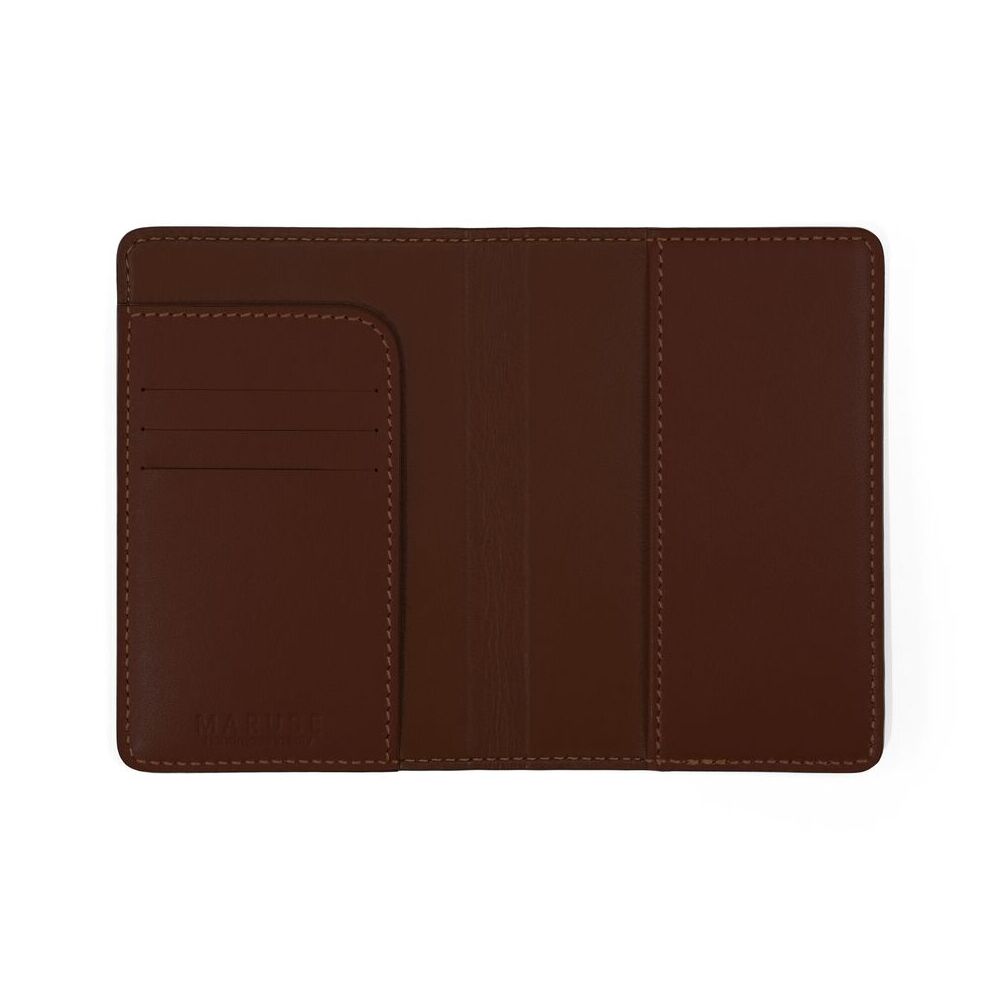 Leather Passport cover brown