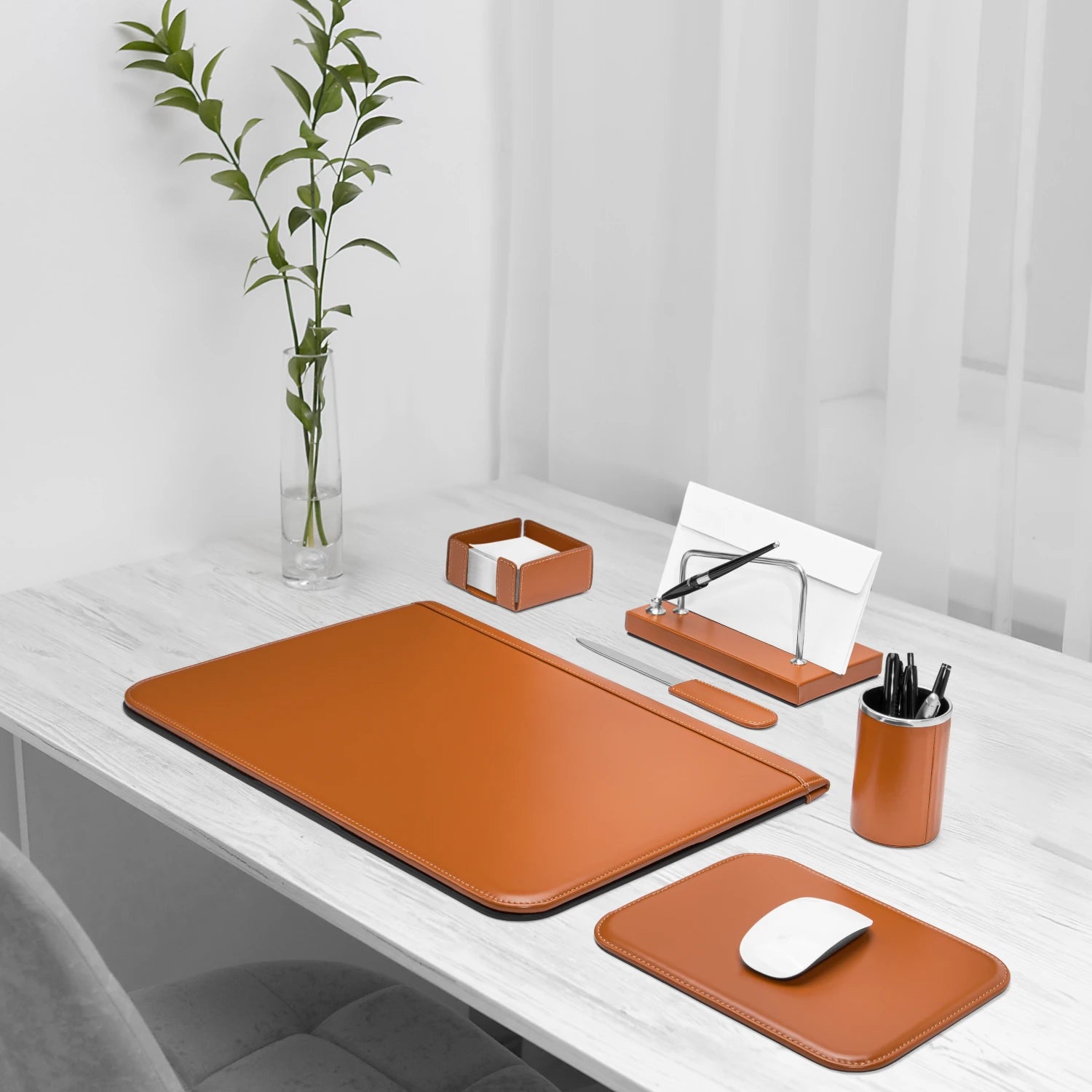 Set Scrivania Pelle Design