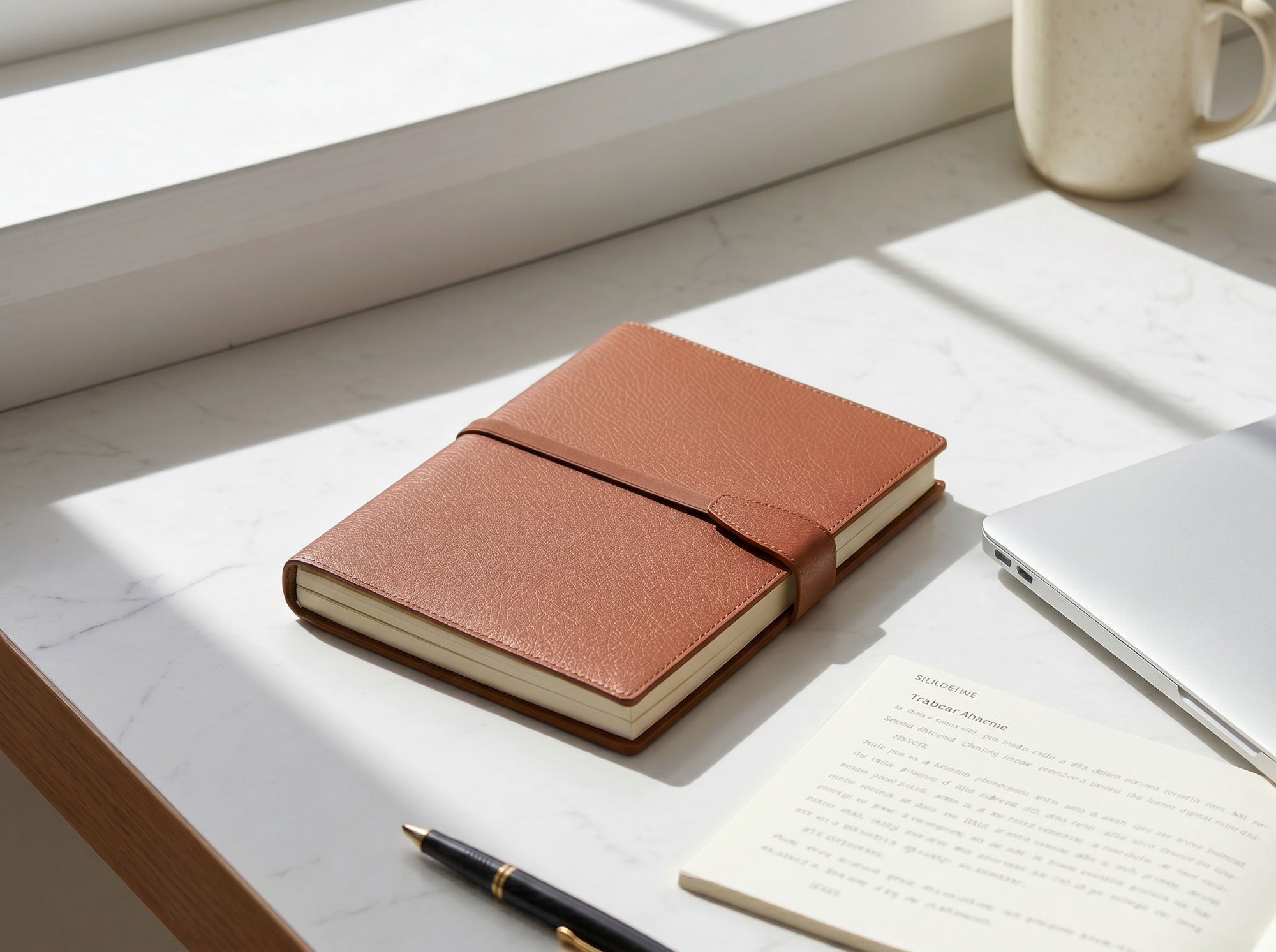 refillable leather journal maruse