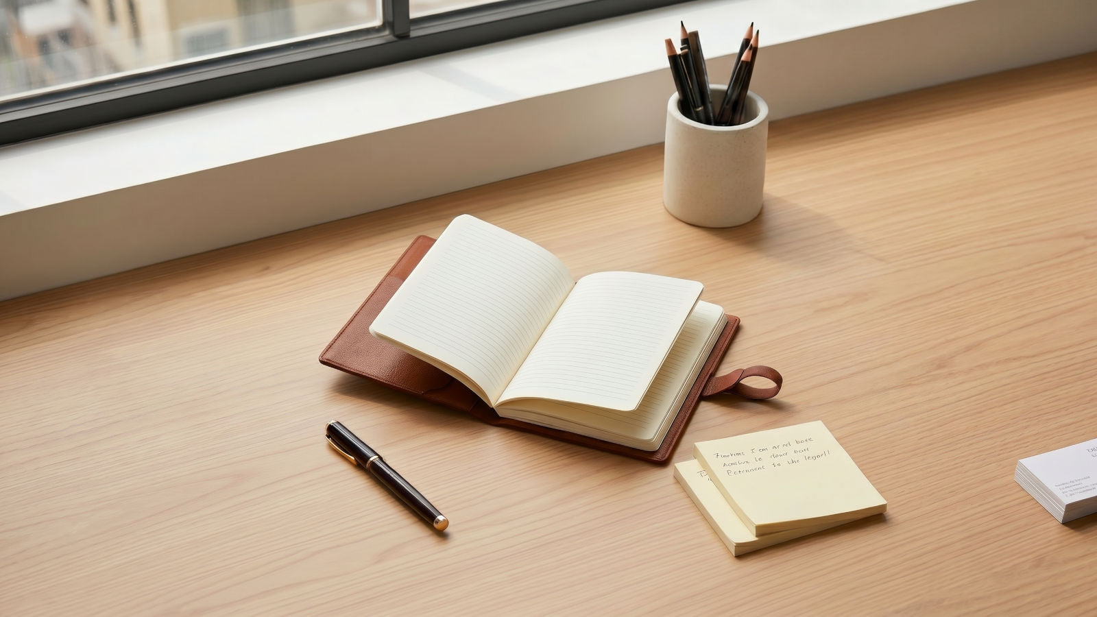 leather journal office
