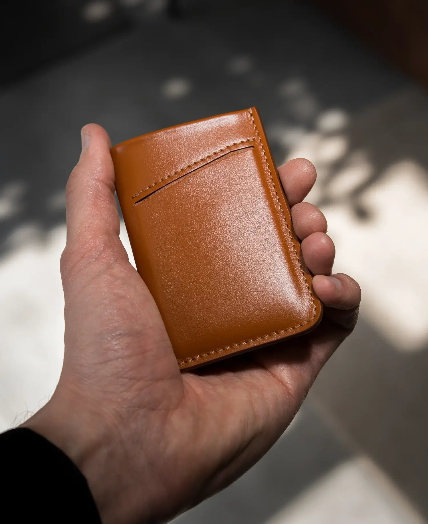 Leather Card Sleeve Wallet