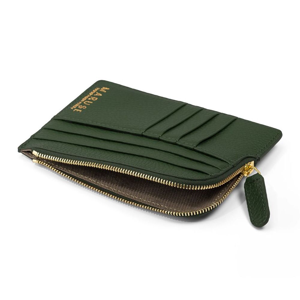 Leather Zipped Travel Wallet - Handmade in Italy | Maruse