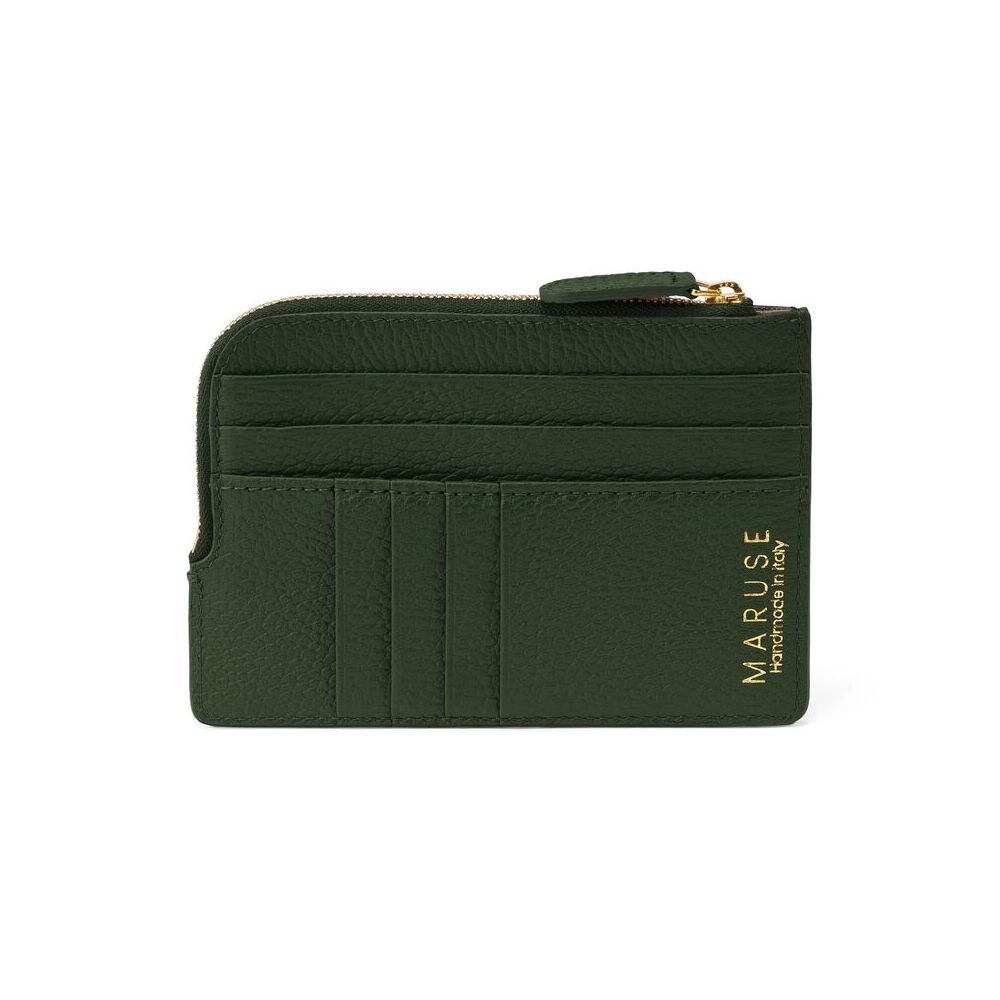 Leather Zipped Travel Wallet - Handmade in Italy | Maruse