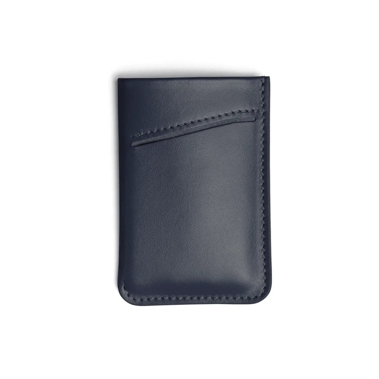 Leather Card Sleeve Blue
