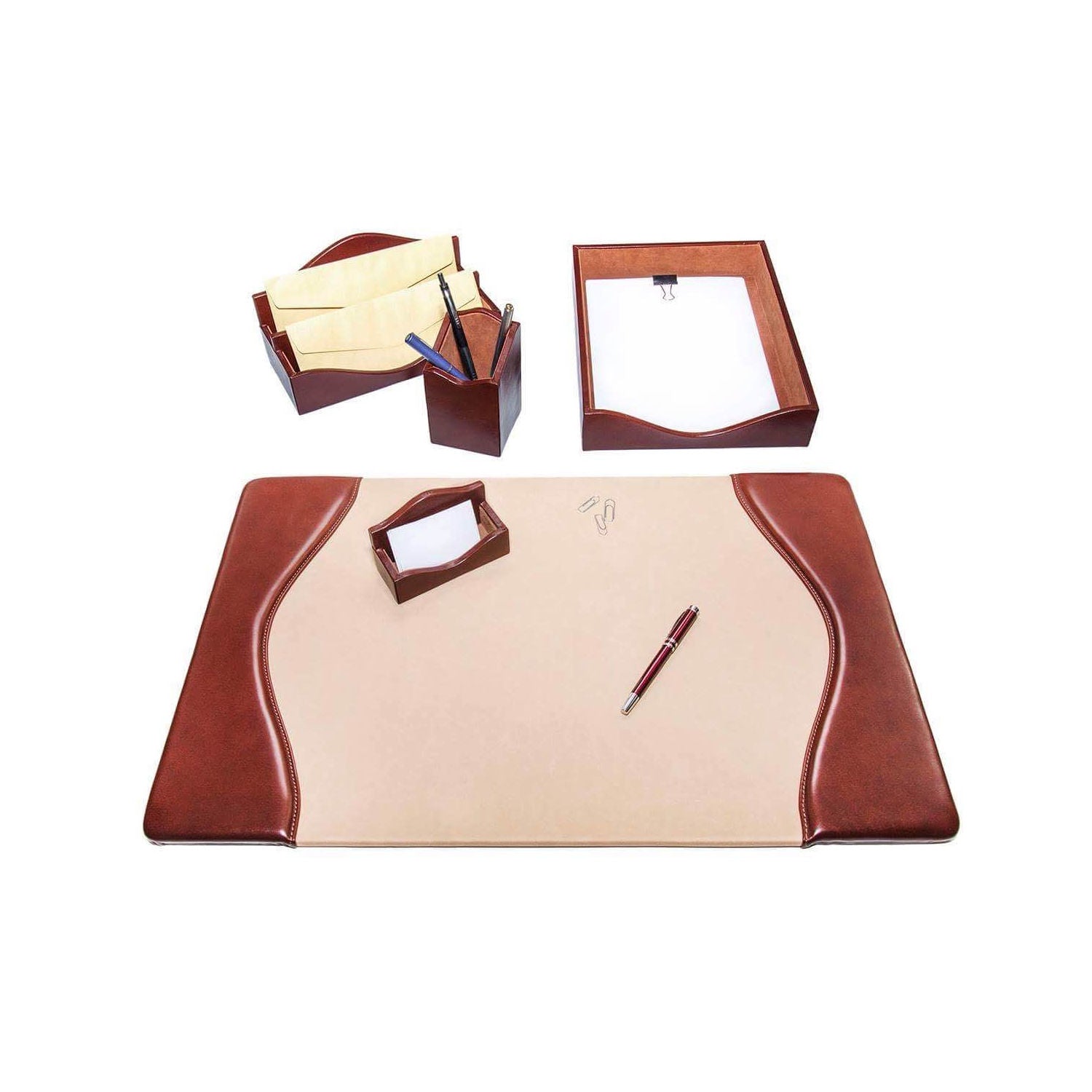 Leather Desk Set