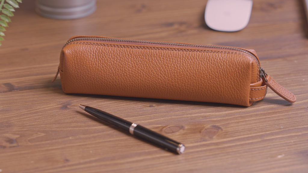 Best leather pencil case best sale