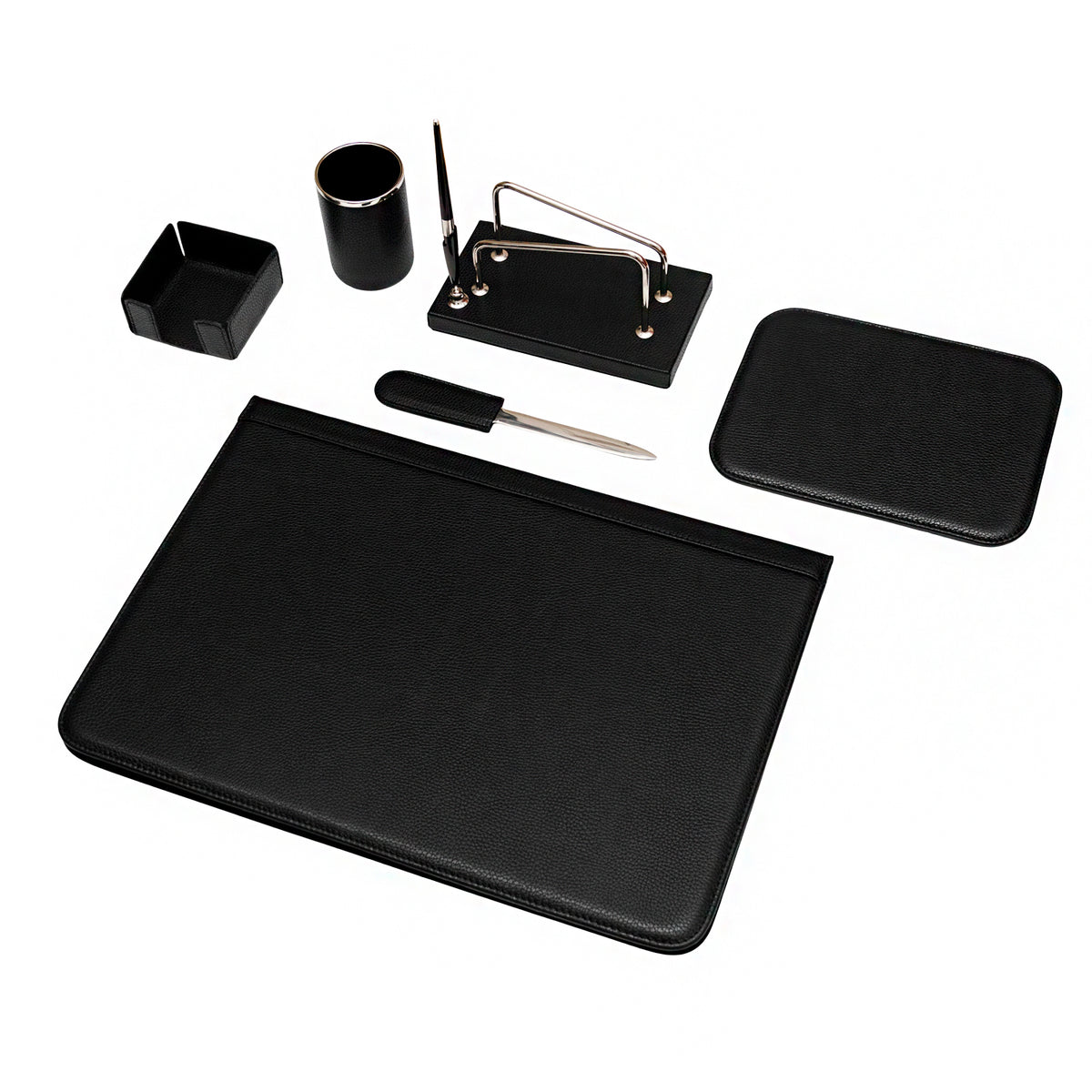 Grained Leather Desk Set | Maruse
