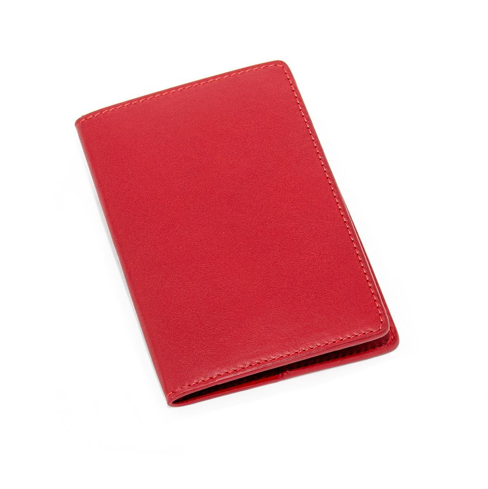 Red Leather Passport Holder