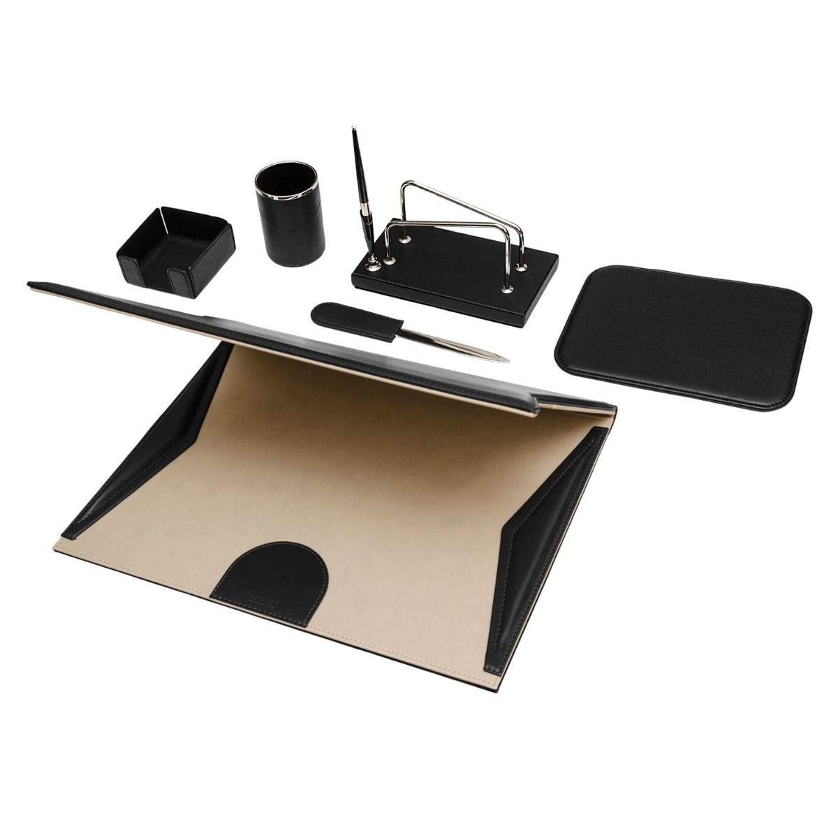Set da Scrivania in Pelle